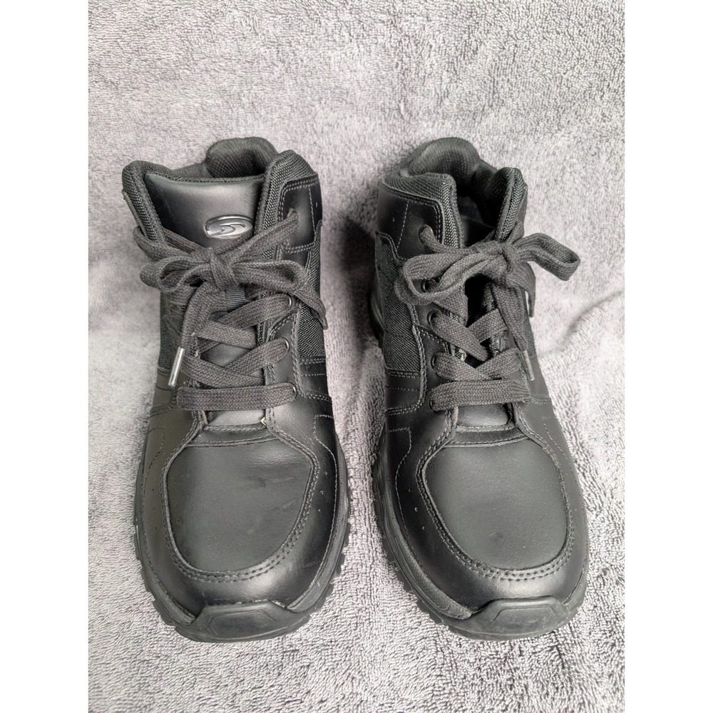 Dr. Scholls Careers Mens 11W Black Leather Work Boots MNDS42CL003